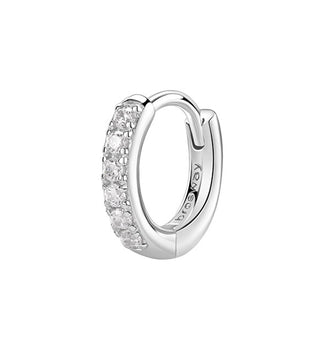 Brosway Fancy Infinite Weiß Silber Einzelner Creolen-Ohrring FIW88