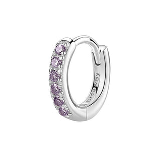 Brosway Fancy Magic Lila Silber Creolen Einzelohrring FMP85