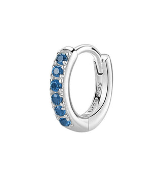 Brosway قرط أذن فضي بتصميم حلقة واحدة من Fancy Freedom Blue FFB80