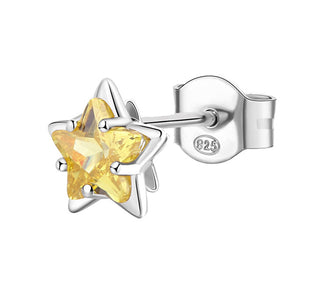 Brosway Enkelt örhänge i Silver Star Fancy Energy Yellow FEY84
