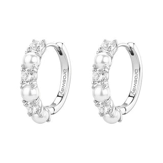 Brosway Silver rings con zirconi and artificial pearls Fancy Infinite White FIW176