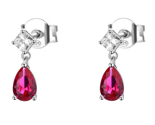 Brosway Passion Ruby Fancy Cubic Zirconia Silver Drop Örhängen FPR119