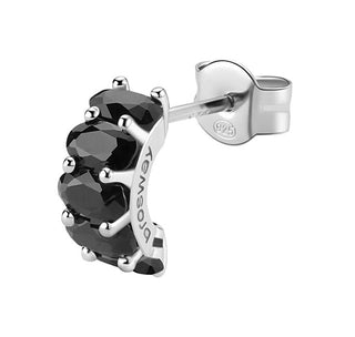 Brosway Pendiente de plata individual Fancy Mystery Black FMB08