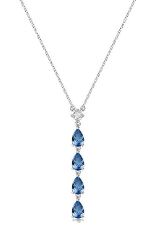 Brosway FFB110 Liberty Blue Cubic Zirconia Silver Halsband