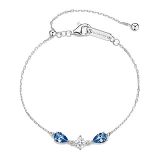 Brosway Freedom Blue Fancy Cubic Zirconia Silver Armband FFB112
