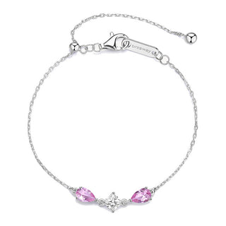 Brosway Fancy Pink Vibrant Cubic Zirconia Silver Armband FVP113