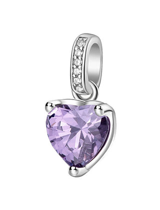 Brosway Fancy Magic Lila Herz Silber Anhänger FMP28