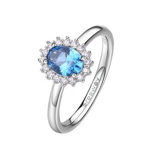 Brosway Fancy Freedom Blau Silber Ring FFB70 - Umfang: 54 mm