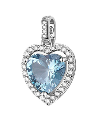 Brosway Ciondolo A Cuore In Argento Fancy Cloud Light Blue Fcl125