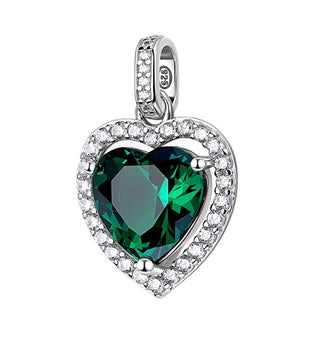 Brosway Ciondolo A Forma Di Cuore In Argento Fancy Life Green Flg144
