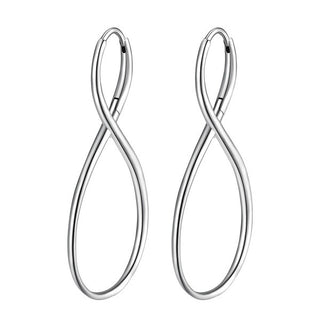Brosway Elegantes pendientes de acero con lazo infinito BBN27