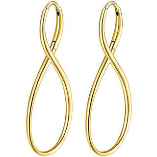 Brosway Elegant Gold Plated Infinity Ribbon Earrings BBN28