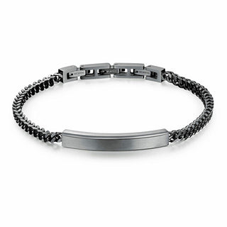 Brosway Elegant svart armband för män BIK13