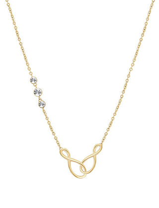 Brosway Elegant guldpläterad Infinity Ribbon Halsband BBN10