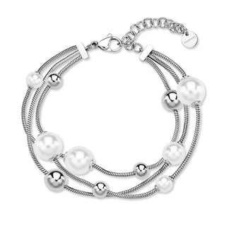 Brosway Triple steel Bracciale with beads Perfect BPC58