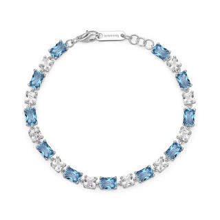 Brosway Pulsera de plata con circonitas azules Fancy Freedom FFB16