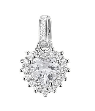 Brosway Ciondolo In Argento Scintillante Con Cuore Bianco Infinito Fancy Fiw120