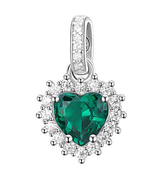 Brosway Colgante Fancy Life de plata brillante con corazón verde FLG116