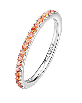 Brosway Fancy Vitamin Orange Sparkling Silver Ring FVO20 - Circuit: 50mm