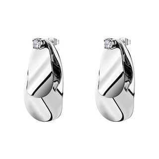 Brosway Bloom BOM23 statement steel dangle Orecchini