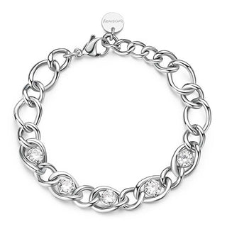 Brosway Pulsera de acero con cinta de circonitas cúbicas BBN39 Distintiva