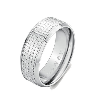 Brosway Anillo distintivo de acero Bullet BUL67 para hombre - Circuito: 61 mm