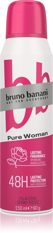 Bruno banani Sparkling Mango & Peony Pure Antiperspirant Women - 150 ml