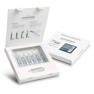 Set Bruno Vassari HA50X Hyaluronic Acid Hydra-nourishing Serum Vials for Face Treatment for Women 6pcs 2ml