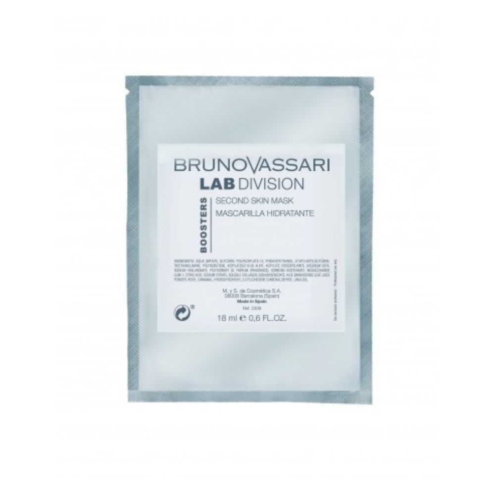 Set Bruno Vassari Lab Division Hydra-Nourishing Peel-Off Mask met hyaluronzuur voor het gezicht 5 stuks 18 ml