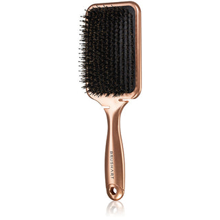 Brushart Flat Boar Bristle Paddle Hairbrush Bronze