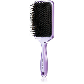 Brushart Boar Bristle Paddle Hairbrush Metallic Lilac