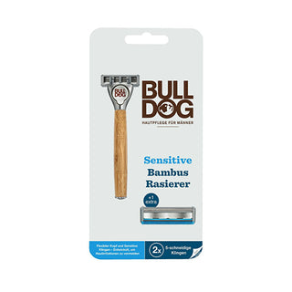 Bulldog Rasoio bambù Sensitive + 2 teste di ricambio
