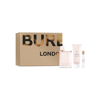 Set Burberry Her Edp 100ml Body 75ml Edp 10ml