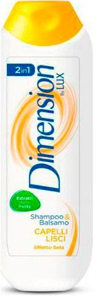 Dimension By Lux 2In1 Shampoo & Balsamo Capelli Lisci 250 Ml