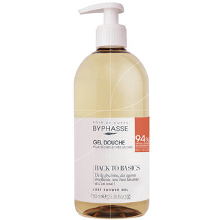 Byphasse Ritorno alle origini, gel doccia, per pelli secche, 750 ml