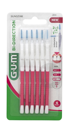 Gum Bi-Direction Spazzola Interdentale 1.2mm x6