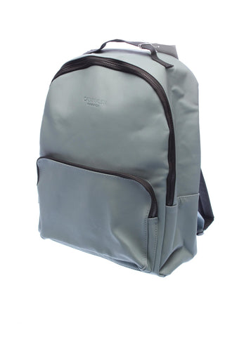 Calvin Klein, Mochila escolar de poliuretano y tela, gris, para viaje, unisex