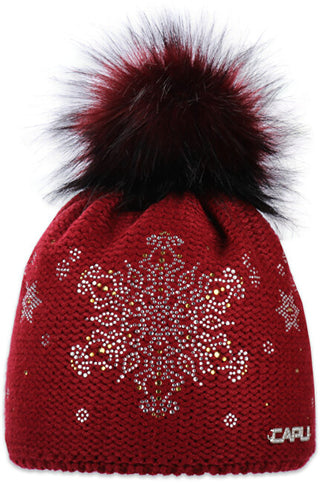 Capu Cappello Da Donna rosso con diadema