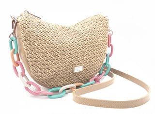 Caramelo borsa in pelle da donna Banana Bag 82330 Camel