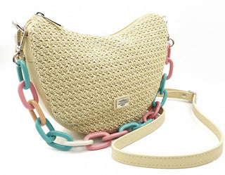 Caramelo borsa in pelle da donna Banana Bag 82330 Mostaza