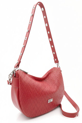 Caramelo borsa in pelle da donna Banana Bag 82343 Rojo