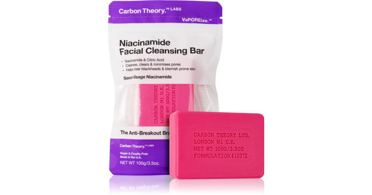 Carbon theory 니아신아마이드 페이셜 클렌징 바 - 페이셜 클렌징 비누 - 100.0g