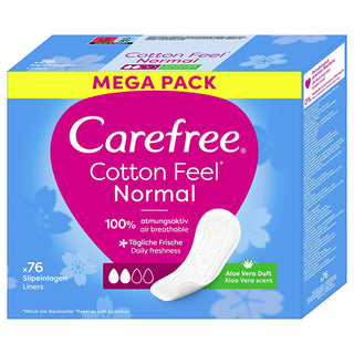 Carefree Panty liners con Aloe Vera extract Cotton Feel Normal - Variant: 76 pezzi