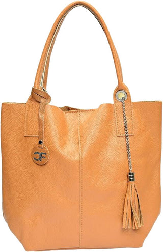 Carla Ferreri Borsa A Mano In Pelle Da Donna cognac