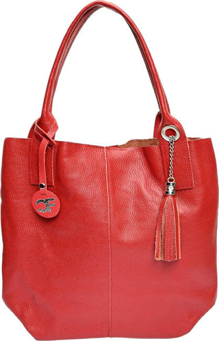 Carla Ferreri Borsa A Mano In Pelle Da Donna rosso