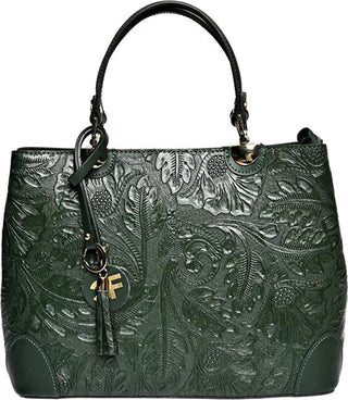 Carla Ferreri Borsa A Mano In Pelle verde Da Donna