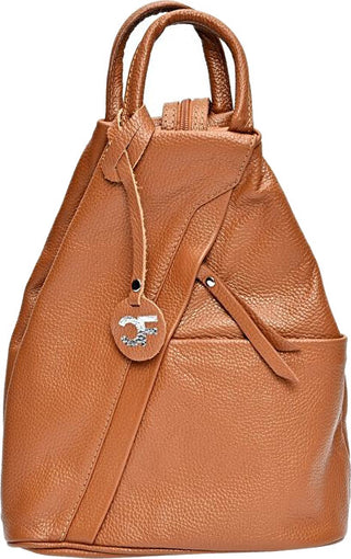 Carla Ferreri Lederrucksack cognac 