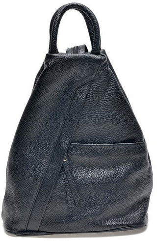Carla Ferreri Sac à dos en cuir pour femme couleur noire 