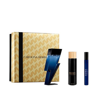 Carolina Herrera Bad Boy Cobalt Eau de Parfum 100 ml Kulturtasche, Badegel 100 ml, Eau de Parfum 10 ml 