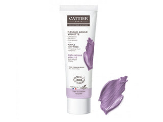 Cattier Paris Argilla Viola Maschera Complesso di Frutta Energizzante 100 ml — Maschera